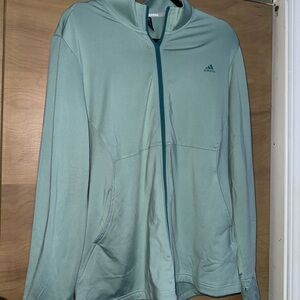 adidas Teal Zip-Up Hoodie